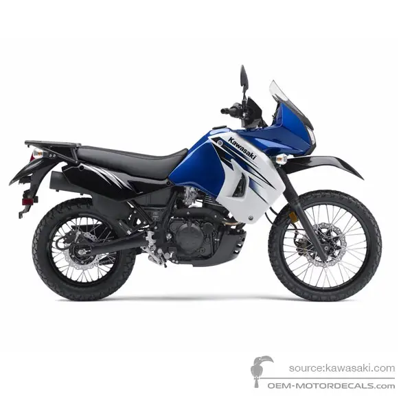 Kawasaki KLR650 2012 - Niebieski - Metallic Imperial Blue / Pearl Stardust White