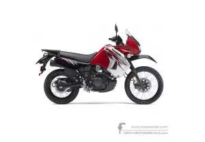 Stickers voor Kawasaki KLR650 2012 - Rood • Kawasaki OEM Stickers