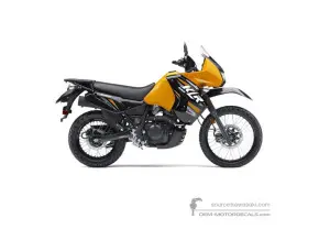 Stickers voor Kawasaki KLR650 2013 - Geel • Kawasaki OEM Stickers