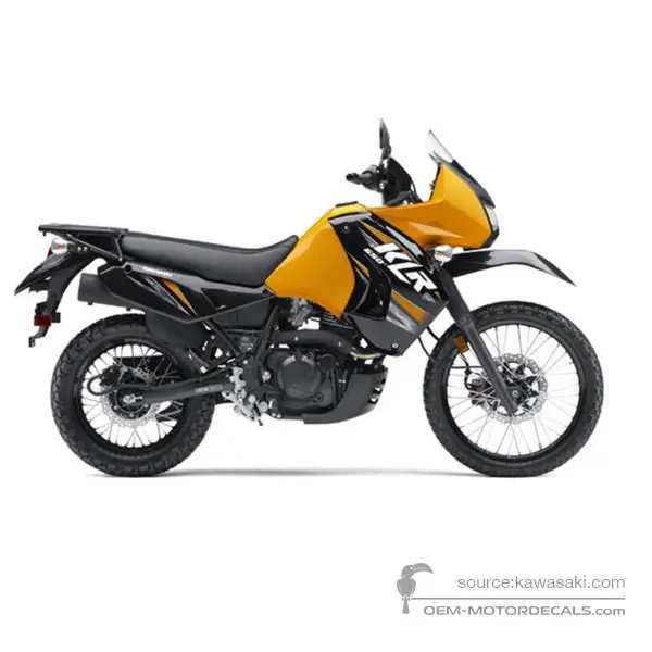 Kawasaki KLR650 2013 - Żółty - Pearl Solar Yellow