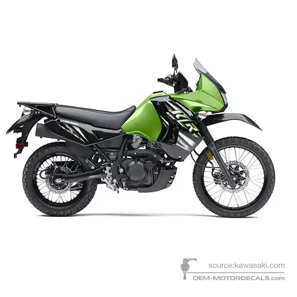 Kawasaki KLR650 2014 - Zielony - Candy Lime Green / Ebony