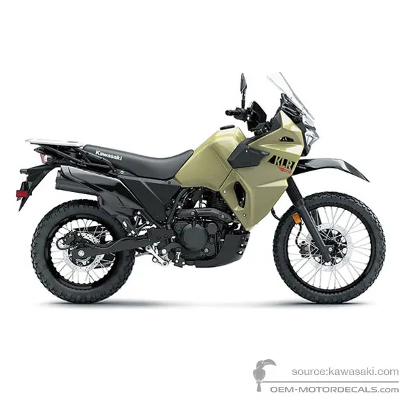 Kawasaki KLR650 2022 - Zielony - Pearl Sand Khaki