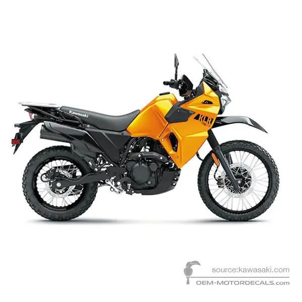 Kawasaki KLR650 2023 - Żółty - Pearl Solar Yellow