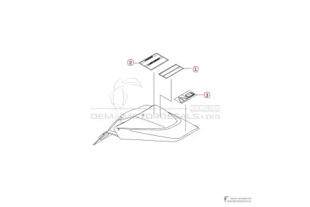 Kawasaki KLX110 2003 - Caution labels