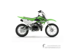 Stickers voor Kawasaki KLX110 2007 - Groen • Kawasaki OEM Stickers
