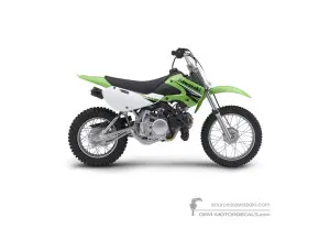 Stickers voor Kawasaki KLX110 2009 - Groen • Kawasaki OEM Stickers