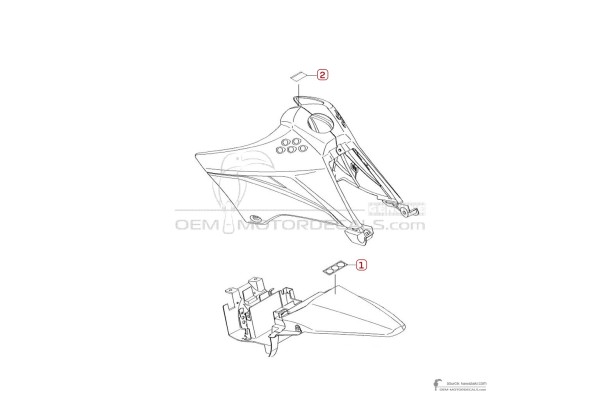 Kawasaki KLX110 2018 - Caution labels