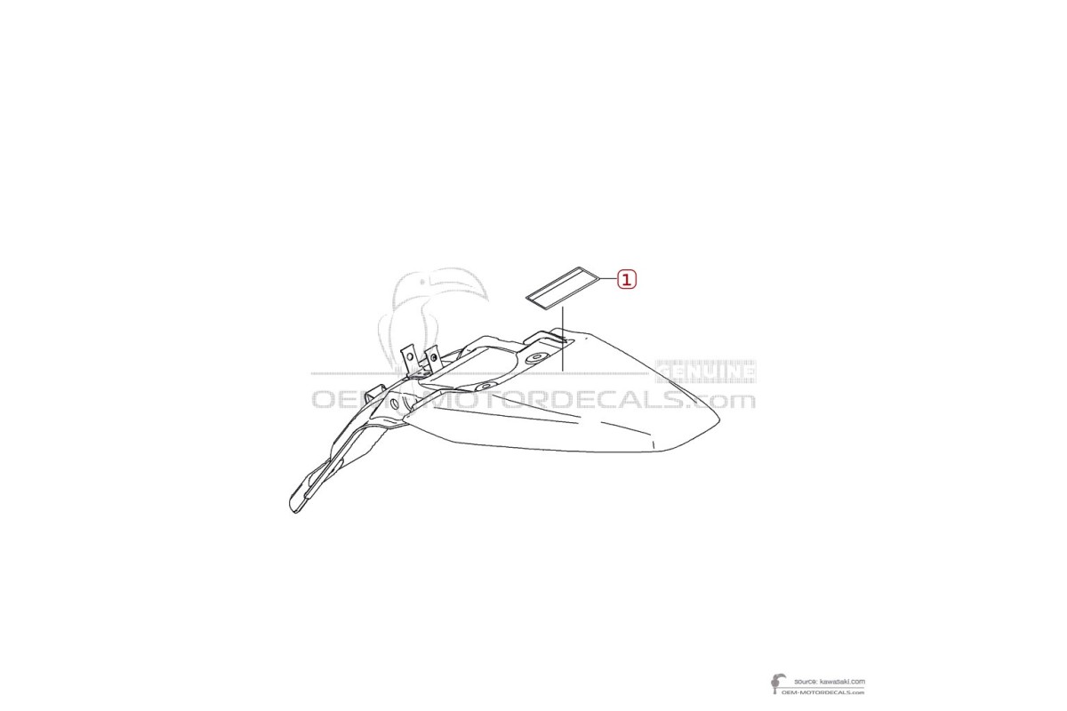 Adesivi per Kawasaki KLX140 2008 - Etichette di avvertenza • Kawasaki Adesivi OEM