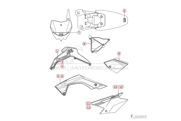 Kawasaki KLX140 2008 - Grün