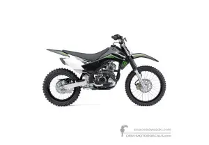 Aufkleber für Kawasaki KLX140 2009 - Schwarz • Kawasaki OEM-Aufkleber