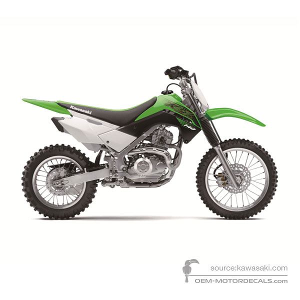 Adesivi per Kawasaki KLX140 2020 - Verde • Kawasaki Adesivi OEM