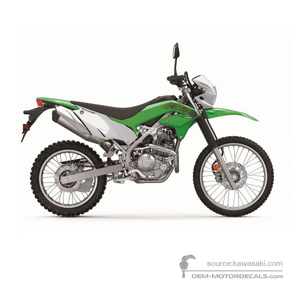 Pegatinas para Kawasaki KLX230 2020 - Verde • Kawasaki Pegatinas OEM
