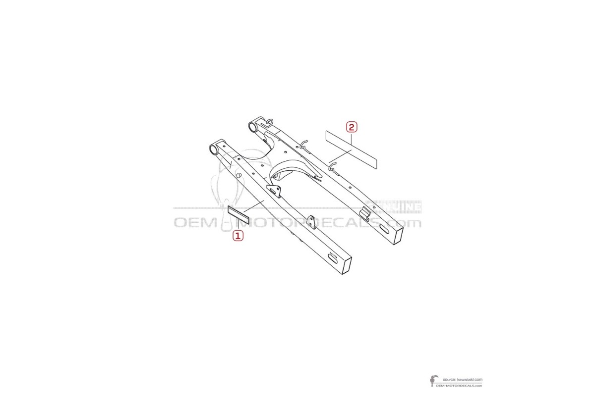 Decals for Kawasaki KLX230 2021 - Caution labels • Kawasaki OEM Decals