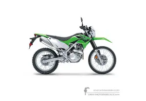 Autocollants pour Kawasaki KLX230 2023 - Vert • Kawasaki Autocollants OEM