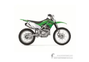Aufkleber für Kawasaki KLX230R 2022 - Grün • Kawasaki OEM-Aufkleber