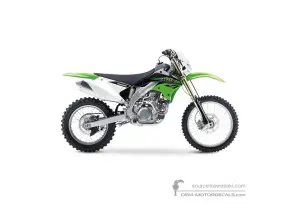 Adesivi per Kawasaki KLX450R 2015 - Verde • Kawasaki Adesivi OEM