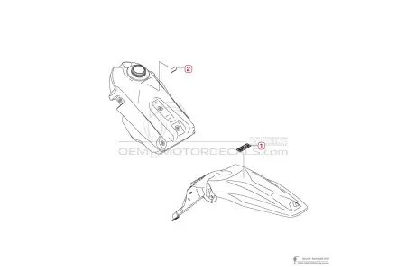 Kawasaki KLX450R 2018 - Caution labels