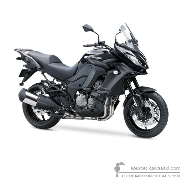 Decals for Kawasaki KLZ1000 VERSYS 2015 - Black • Kawasaki OEM Decals