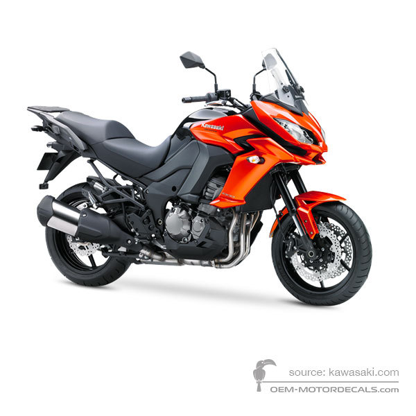Decals for Kawasaki KLZ1000 VERSYS 2015 - Orange • Kawasaki OEM Decals