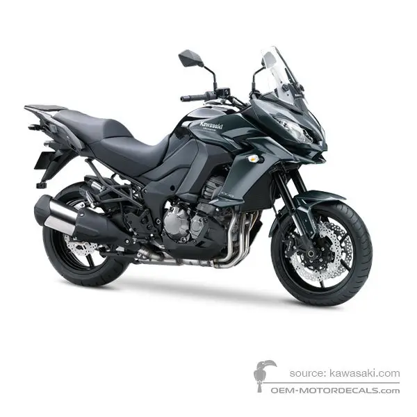 Kawasaki KLZ1000 VERSYS 2016 - Negro - Metallic Carabon Gray / Metallic Spark Black
