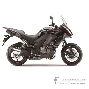 Kawasaki KLZ1000 VERSYS 2017 - Zwart - Metallic Flat Spark Black 15V