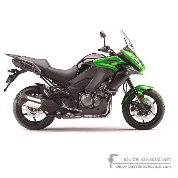 Decals for Kawasaki KLZ1000 VERSYS 2017 - Green • Kawasaki OEM Decals