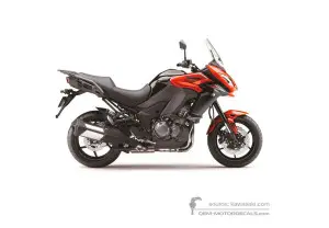 Decals for Kawasaki KLZ1000 VERSYS 2017 - Orange • Kawasaki OEM Decals