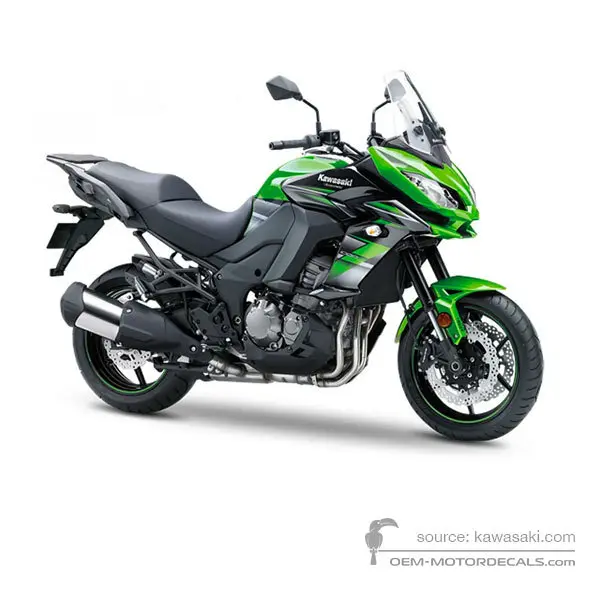 Kawasaki KLZ1000 VERSYS 2018 - Verde - Candy Lime Green / Metallic Spark Black