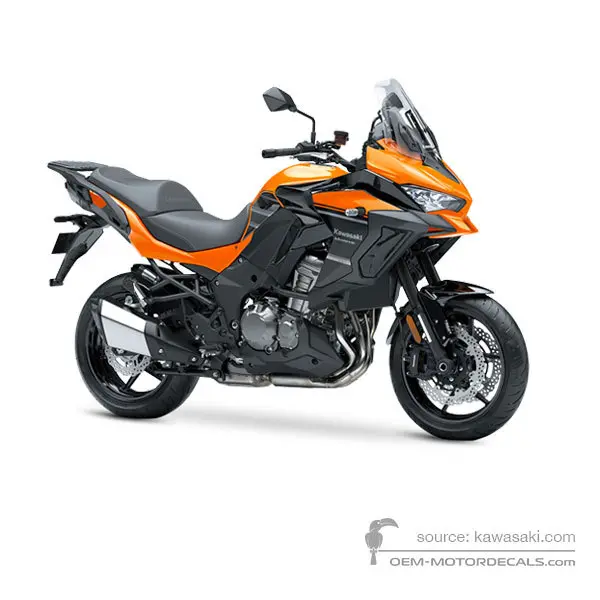Kawasaki KLZ1000 VERSYS 2019 - Naranja - Candy Steel Furnace Orange / Metallic Spark Black