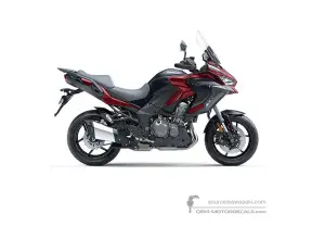 Decals for Kawasaki KLZ1000SE VERSYS 2022 - Black Red • Kawasaki OEM Decals