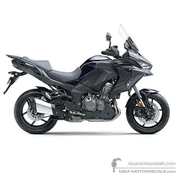 Kawasaki KLZ1000S VERSYS 2024 - Gris oscuro - Metallic Matte Dark Gray / Metallic Diablo Black