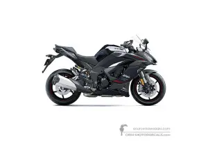 Decals for Kawasaki NINJA 1100SX SE 2025 - Black Red • Kawasaki OEM Decals