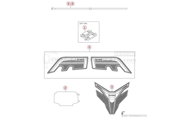 Optionele stickers