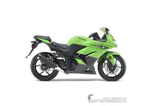 Decals for Kawasaki NINJA 250R | EX250 2011 • Kawasaki OEM Decals