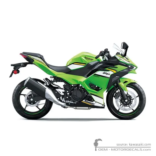 Kawasaki NINJA 500 I EX500 SE 2025 - Lime Green / Ebony / Pearl Blizzard White