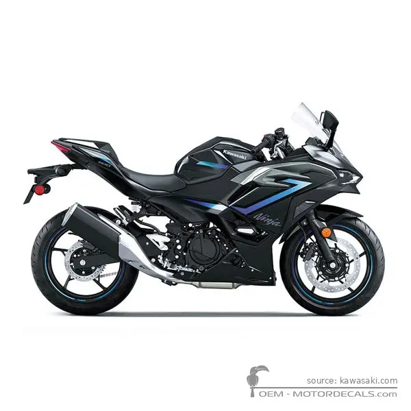 Kawasaki NINJA 500 I EX500 SE 2025 - Metallic Flat Spark Black/ Metallic Spark Black/ Metallic Moondust Gray