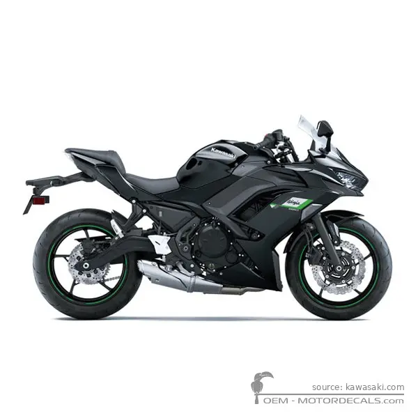 Kawasaki NINJA 650 | EX650 2025 - Metallic Spark Black / Metallic Flat Spark Black