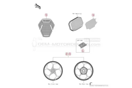 Autocollants optionnels