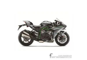 Stickers voor Kawasaki NINJA H2 | ZX1000 Carbon 2025 • Kawasaki OEM Stickers