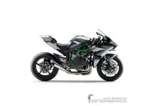 Autocollants pour Kawasaki NINJA H2R | ZX1000 2018 • Kawasaki Autocollants OEM