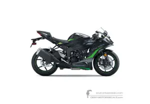 Aufkleber für Kawasaki NINJA ZX-6R 2025 - Schwarz • Kawasaki OEM-Aufkleber