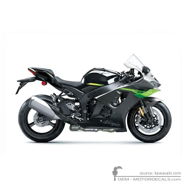Kawasaki NINJA ZX-10R 2026 - Metallic Matte Graphenesteel Gray / Metallic Spark Black / Lime Green