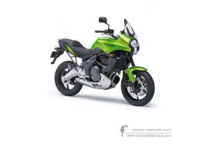 Naklejki do Kawasaki KLE650 VERSYS 2008 - Zielony • Kawasaki Naklejki OEM
