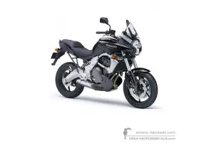 Naklejki do Kawasaki KLE650 VERSYS 2008 - Czarny • Kawasaki Naklejki OEM