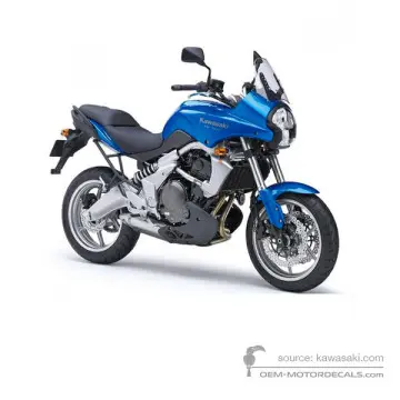Kawasaki KLE650 VERSYS 2008 - Blu - Candy Plasma Blue
