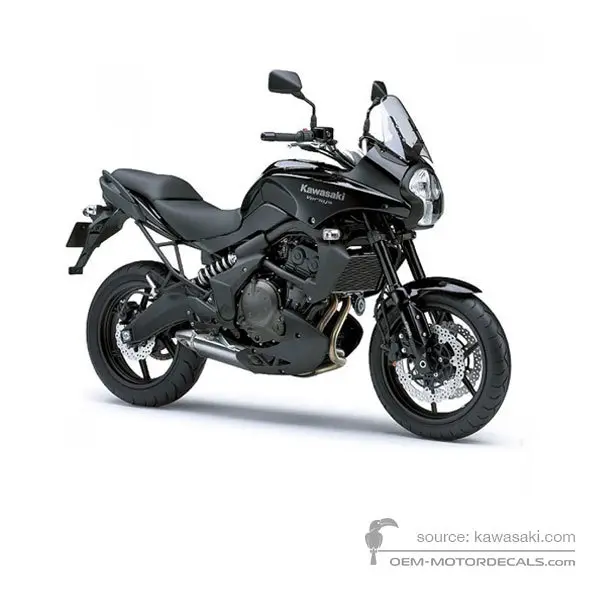 Kawasaki KLE650 VERSYS 2009 - Schwarz - Metallic Diablo Black