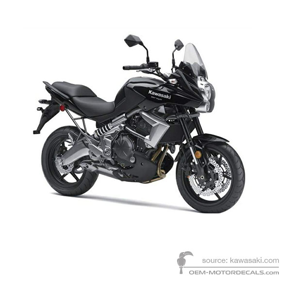 Aufkleber für Kawasaki KLE650 VERSYS 2011 - Schwarz • Kawasaki OEM-Aufkleber