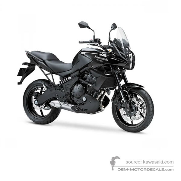 Aufkleber für Kawasaki KLE650 VERSYS 2012 - Schwarz • Kawasaki OEM-Aufkleber