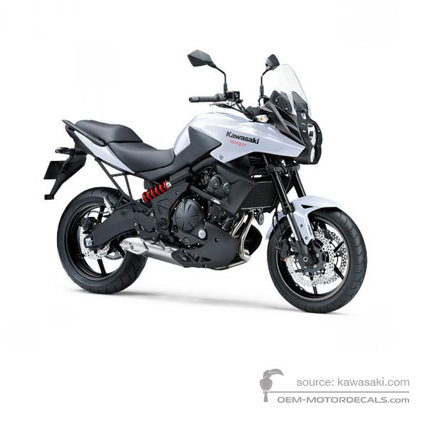 Aufkleber für Kawasaki KLE650 VERSYS 2013 - Weiss • Kawasaki OEM-Aufkleber