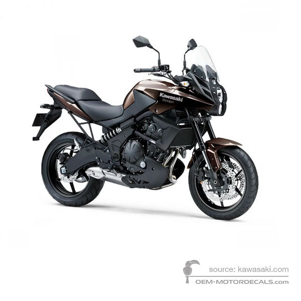 Aufkleber für Kawasaki KLE650 VERSYS 2013 - Braun • Kawasaki OEM-Aufkleber